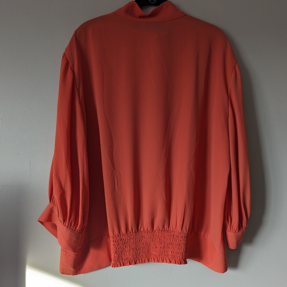 7th avenue New York & company orange top size xl - Picture 3 of 7
